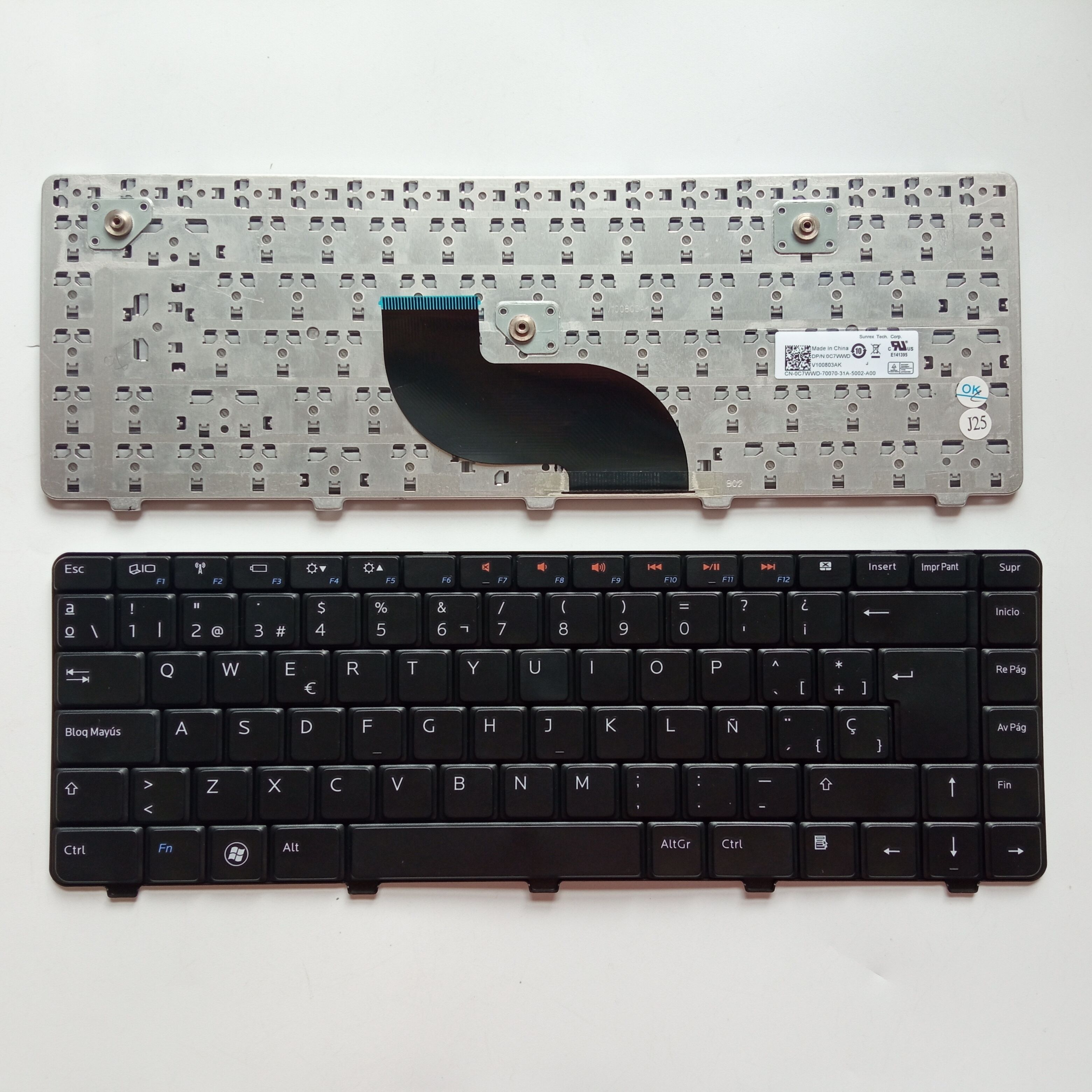 Picture of Laptop Spanish keyboard forNew Replacement Laptop Keyboard For DELL M301Z BLACK Sp Layout
